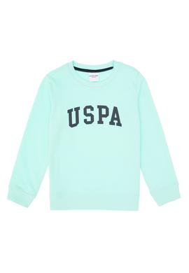 Erkek Çocuk Yeşil Basic Bisiklet Yaka Sweatshirt - 50313830231