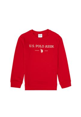 Erkek Çocuk Kırmızı Bisiklet Yaka Sweatshirt - 50313900115