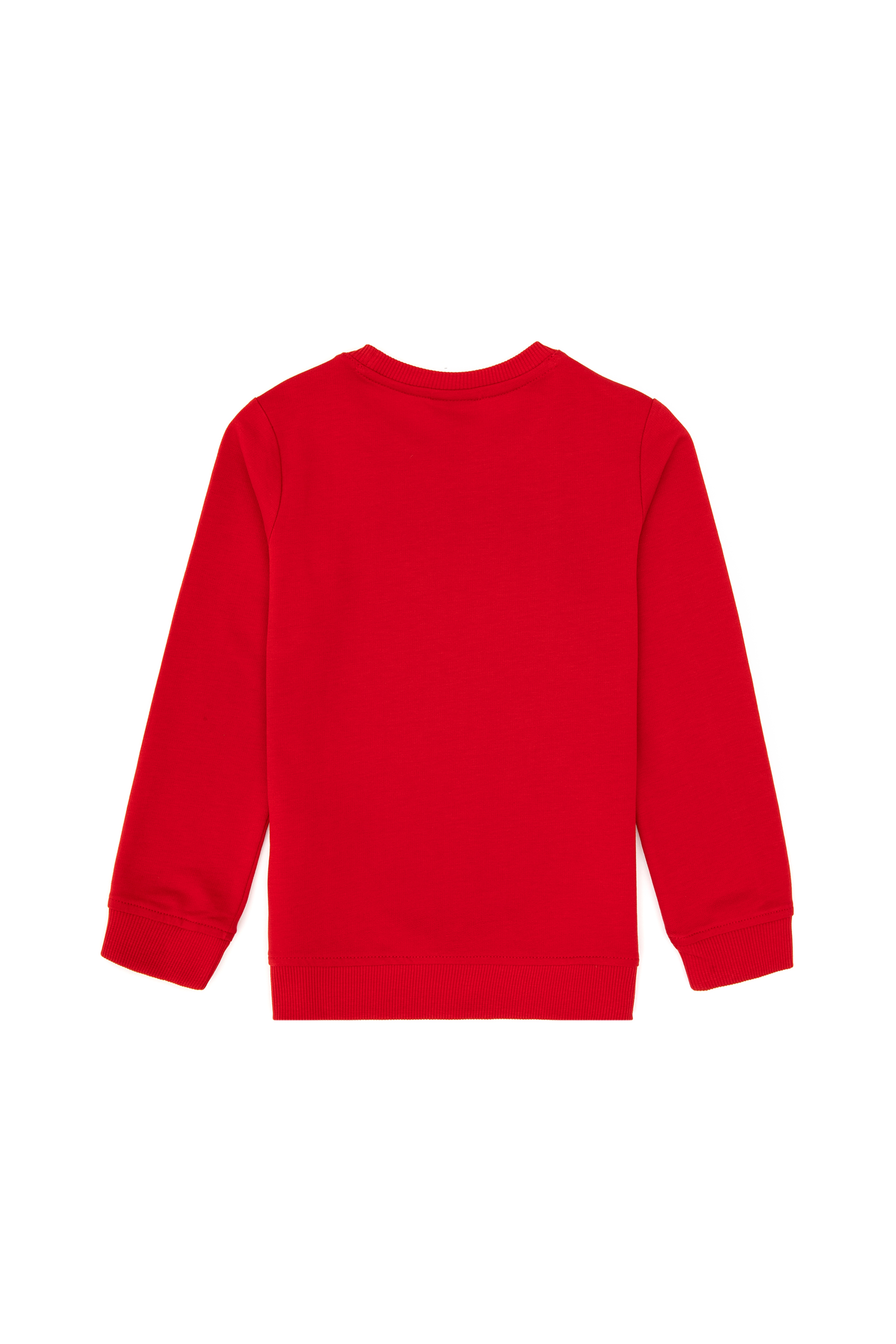 Erkek Çocuk Kırmızı Bisiklet Yaka Sweatshirt - Image 2