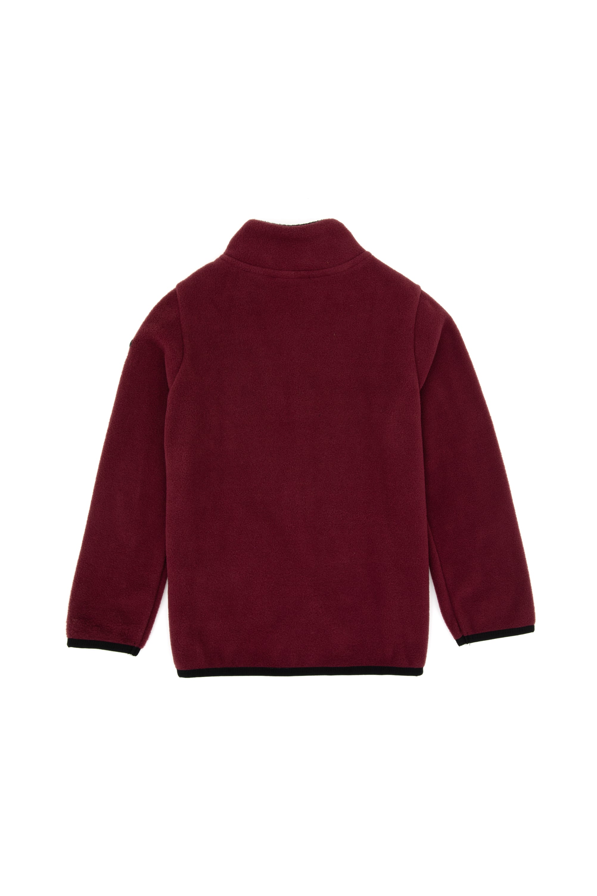 Erkek Çocuk Bordo Polar Örme Hırka