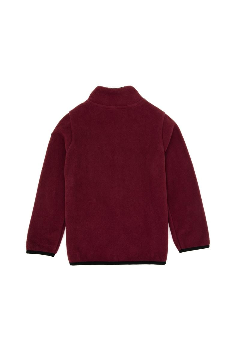 Erkek Çocuk Bordo Örme Hırka - 50313853085