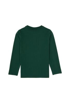 Erkek Çocuk Koyu Yeşil Basic Bisiklet Yaka Sweatshirt - 50314002001