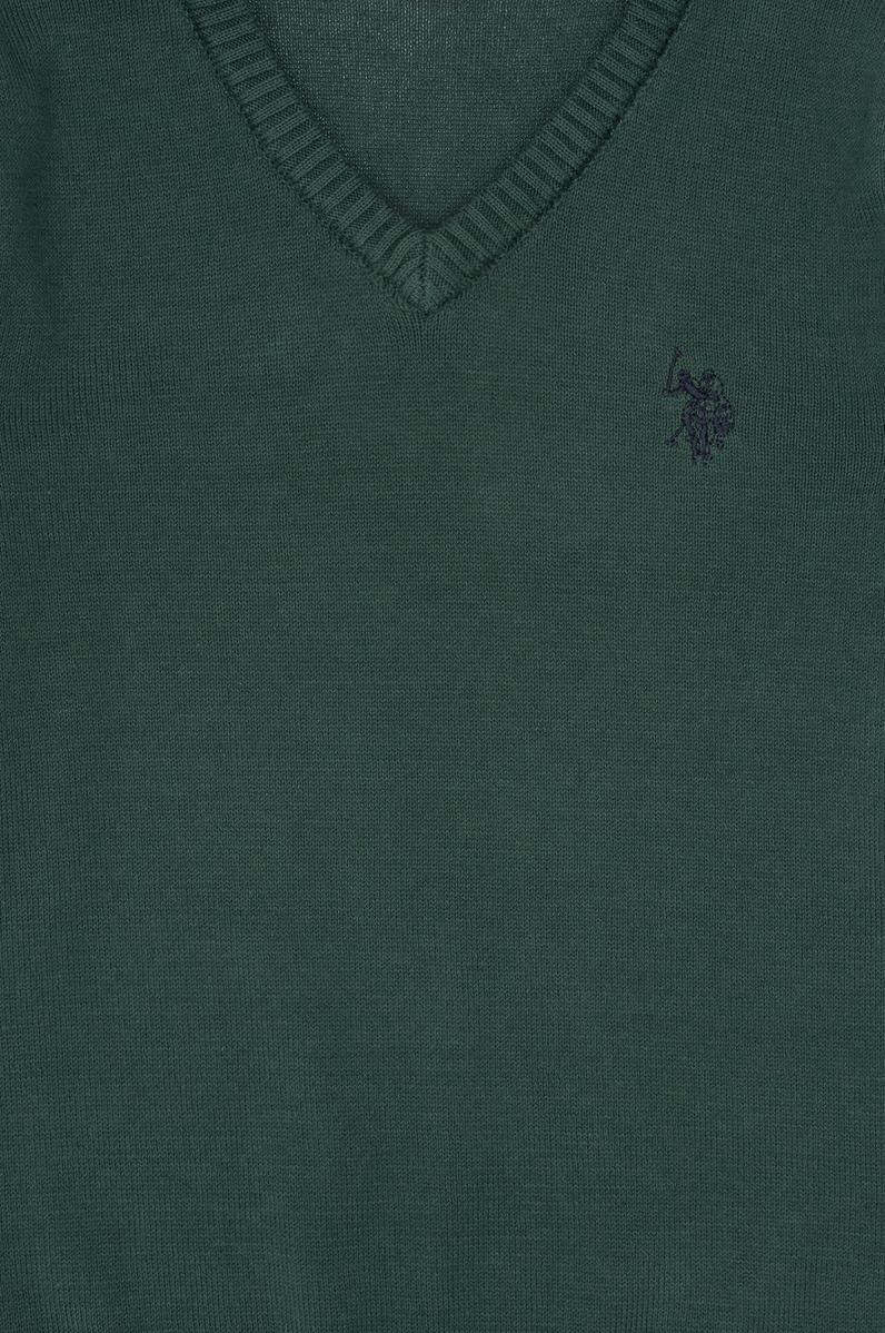 Erkek Çocuk Yeşil Basic Kazak