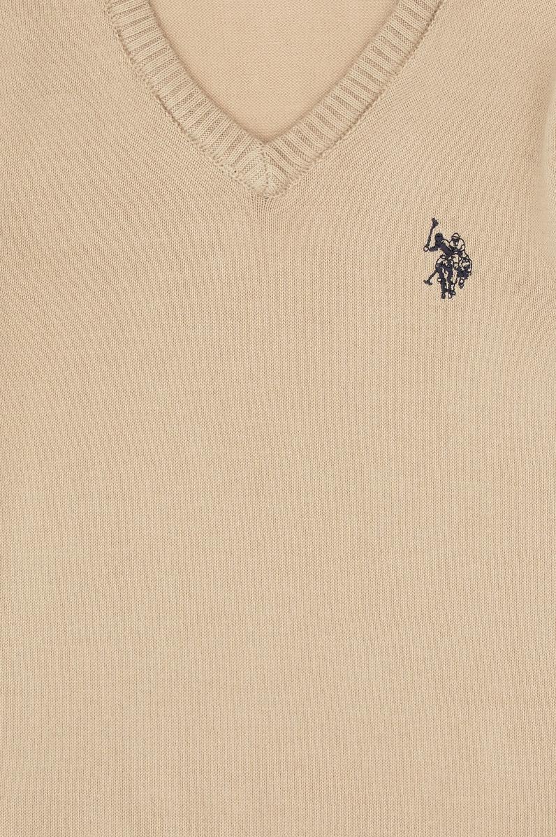 Erkek Çocuk Açık Haki Basic Kazak