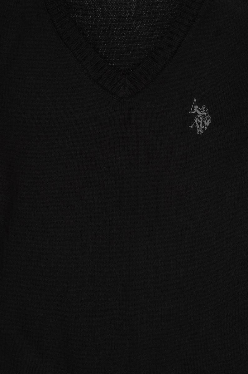 Erkek Çocuk Siyah Basic Kazak