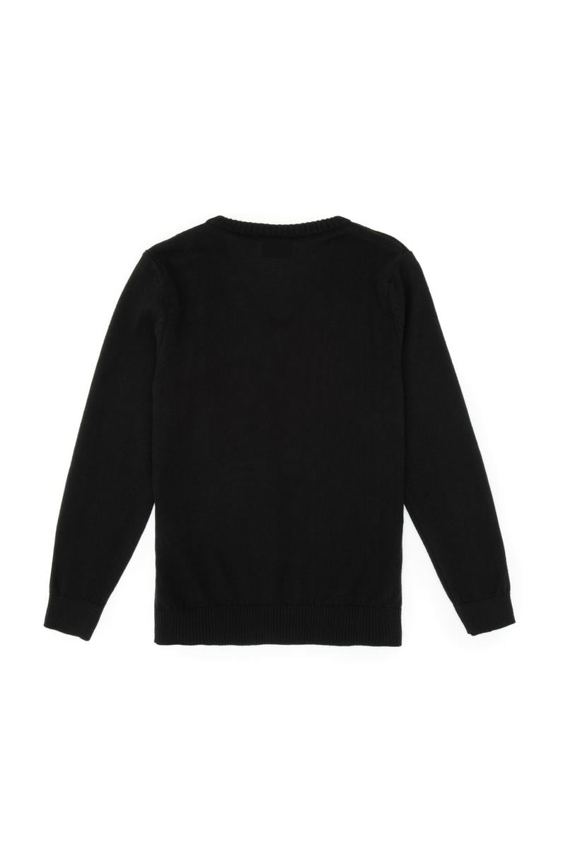 Erkek Çocuk Siyah Basic Kazak