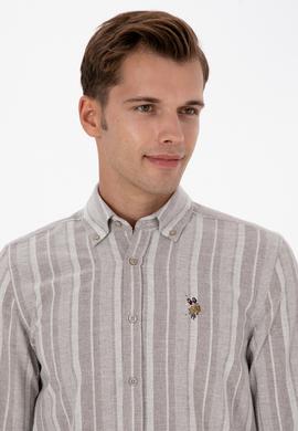 Erkek Açık Kahverengi Uzun Kollu Gömlek - 50316565043