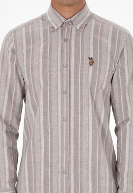 Erkek Açık Kahverengi Uzun Kollu Gömlek - 50316565043