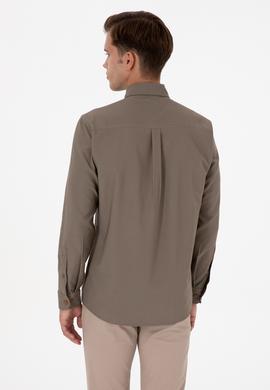 Erkek Haki Uzun Kollu Gömlek - 50316655010