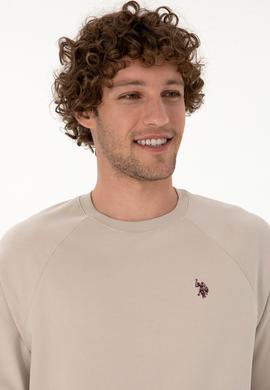 Erkek Regular Fit Bisiklet Yaka Taş İnce Basic Sweatshirt - 50313752078