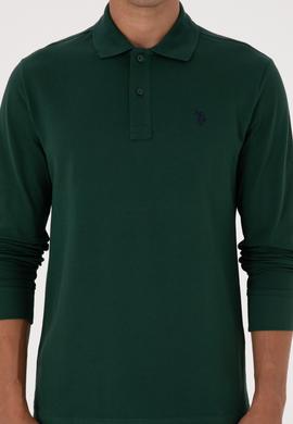 Erkek Koyu Yeşil Basic Sweatshirt - 50307688116