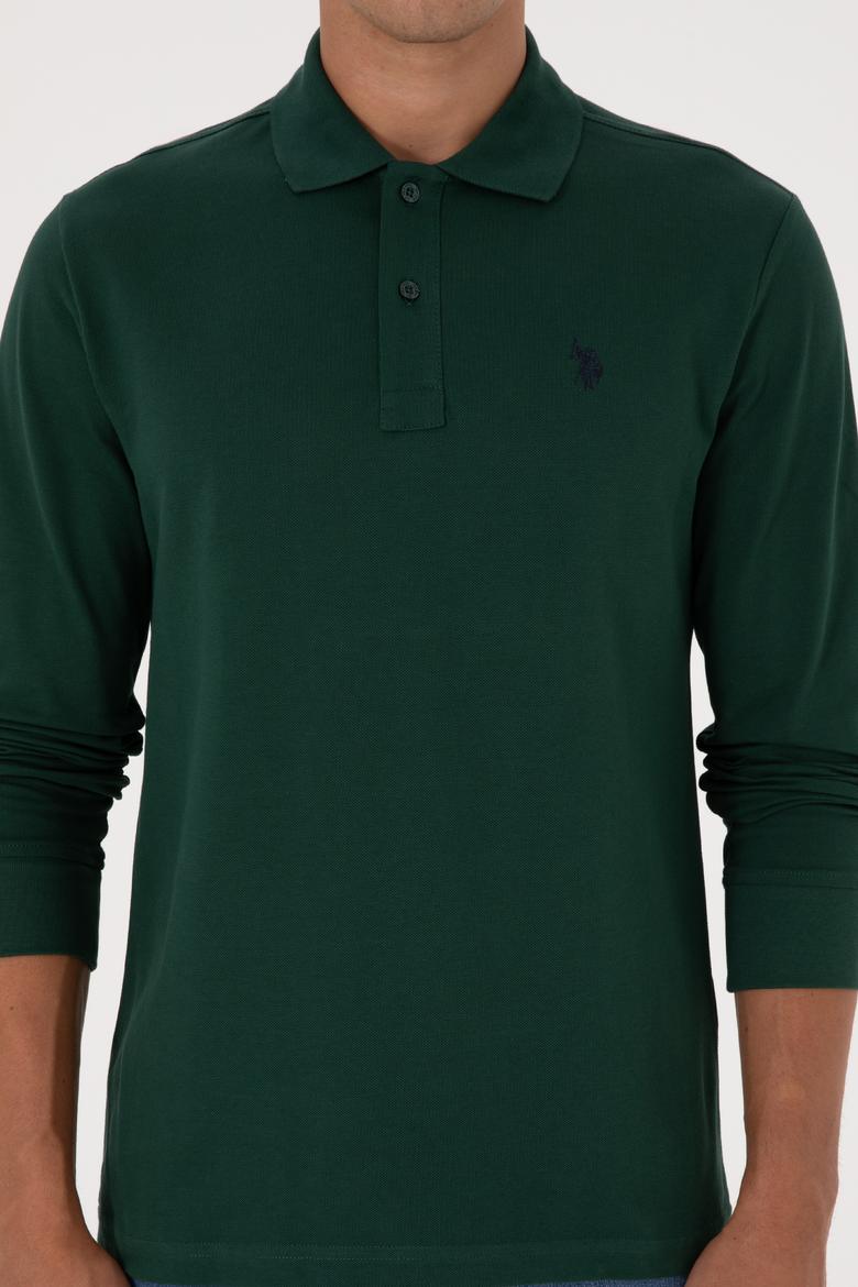 Erkek Koyu Yeşil Basic Sweatshirt - 50307688116