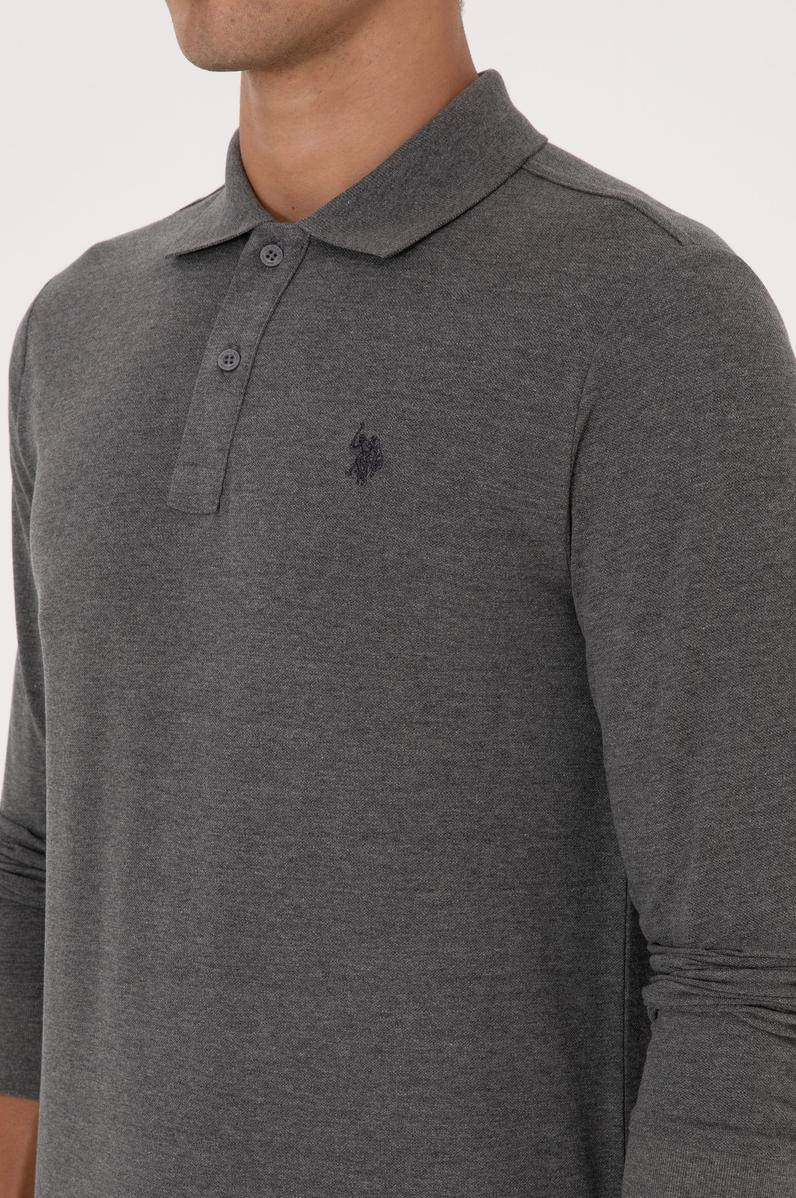 Erkek Antrasit Melanj Basic Sweatshirt