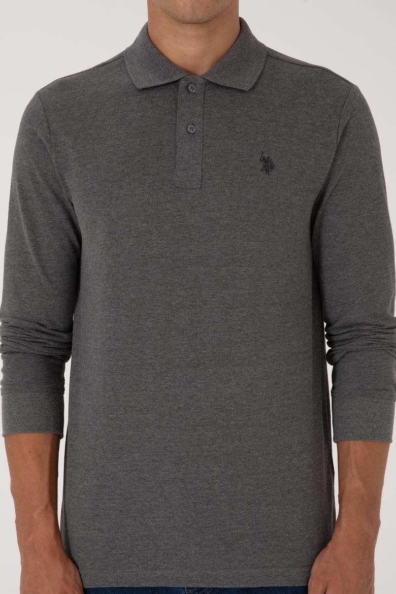 Erkek Antrasit Melanj Basic Sweatshirt - 50307688029