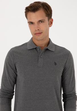 Erkek Antrasit Melanj Basic Sweatshirt - 50307688029