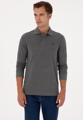 Erkek Antrasit Melanj Basic Sweatshirt - 50307688029