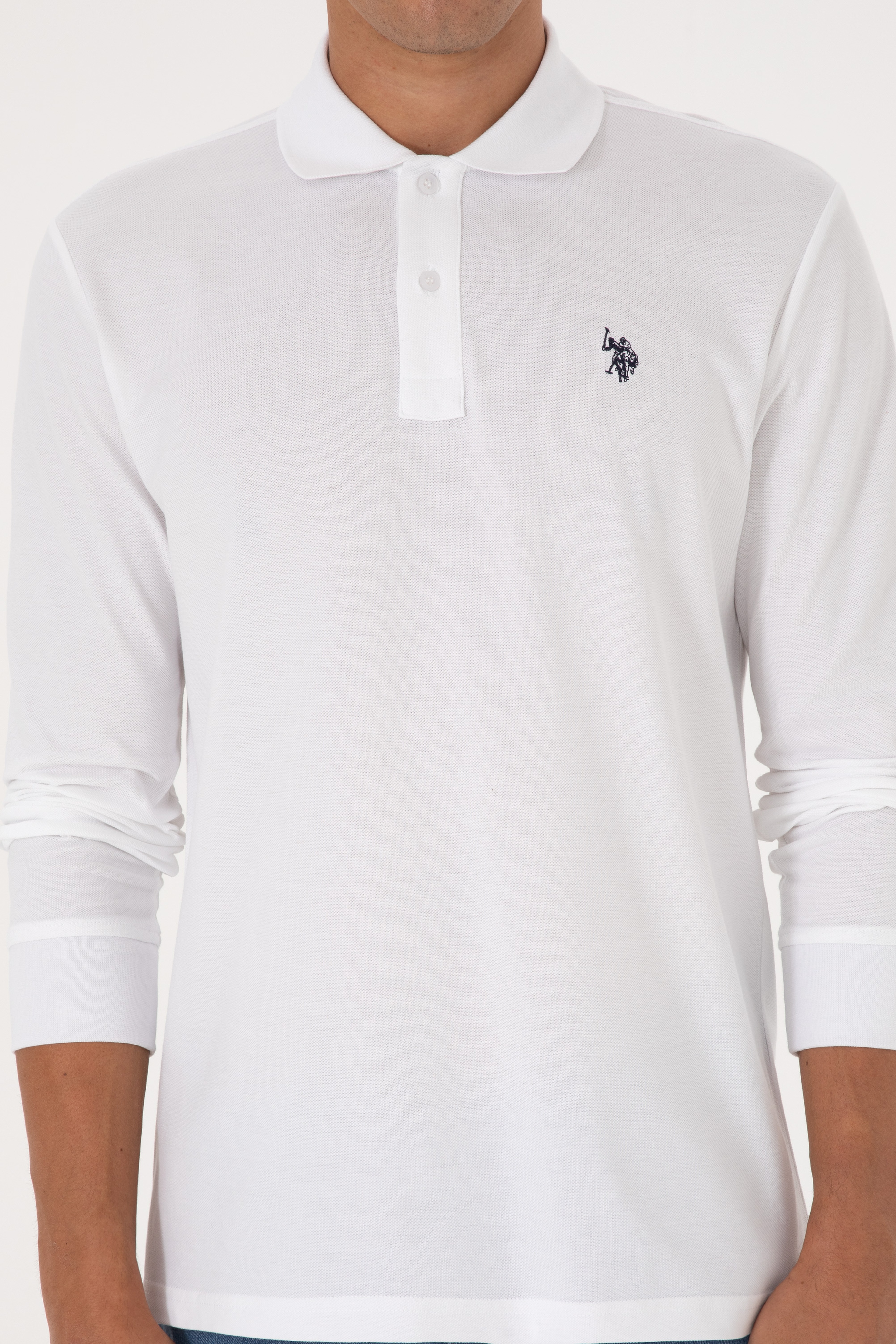 Erkek Regular Fit Polo Yaka Bakır Basic Sweatshirt