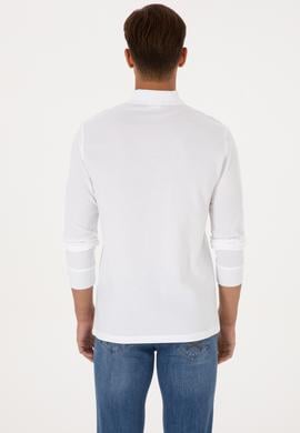 Erkek Beyaz Basic Sweatshirt - 50307688006