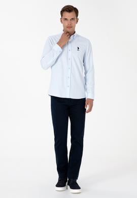 Erkek Açık Mavi Uzun Kollu Basic Gömlek - 50307701007