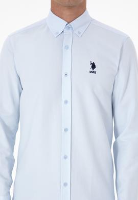 Erkek Açık Mavi Uzun Kollu Basic Gömlek - 50307701007