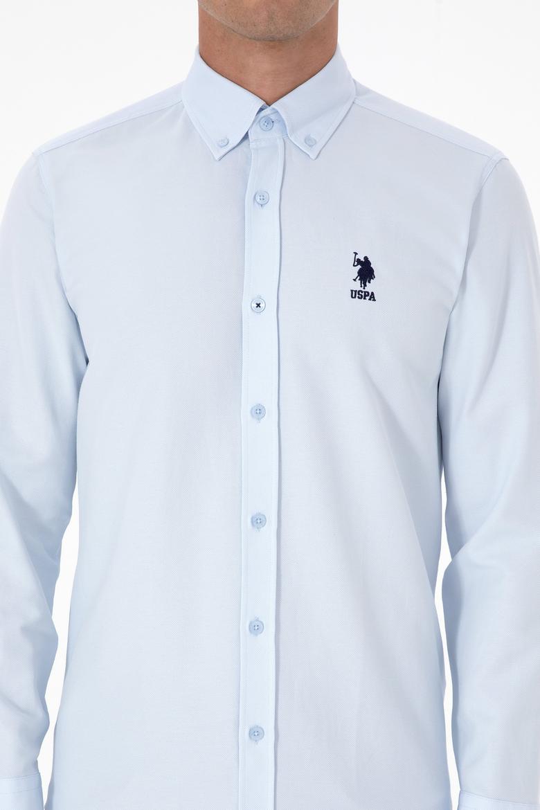 Erkek Açık Mavi Uzun Kollu Basic Gömlek - 50307701007