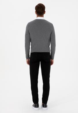 Erkek Siyah Slim Fit Jean Pantolon - 50307720097