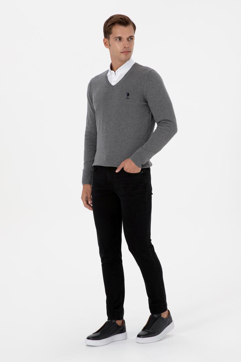 Erkek Siyah Slim Fit Jean Pantolon - 50307720097