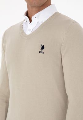 Erkek Açık Haki Basic Kazak - 50307745105