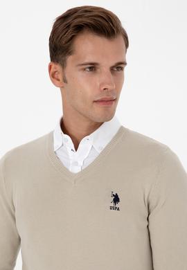 Erkek Açık Haki Basic Kazak - 50307745105