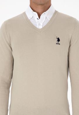 Erkek Açık Haki Basic Kazak - 50307745105