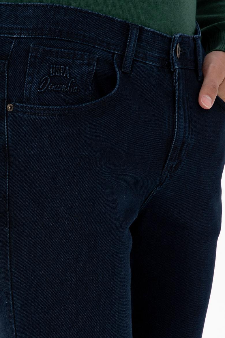 Erkek Lacivert Straight Fit Jean Pantolon - 50307754091