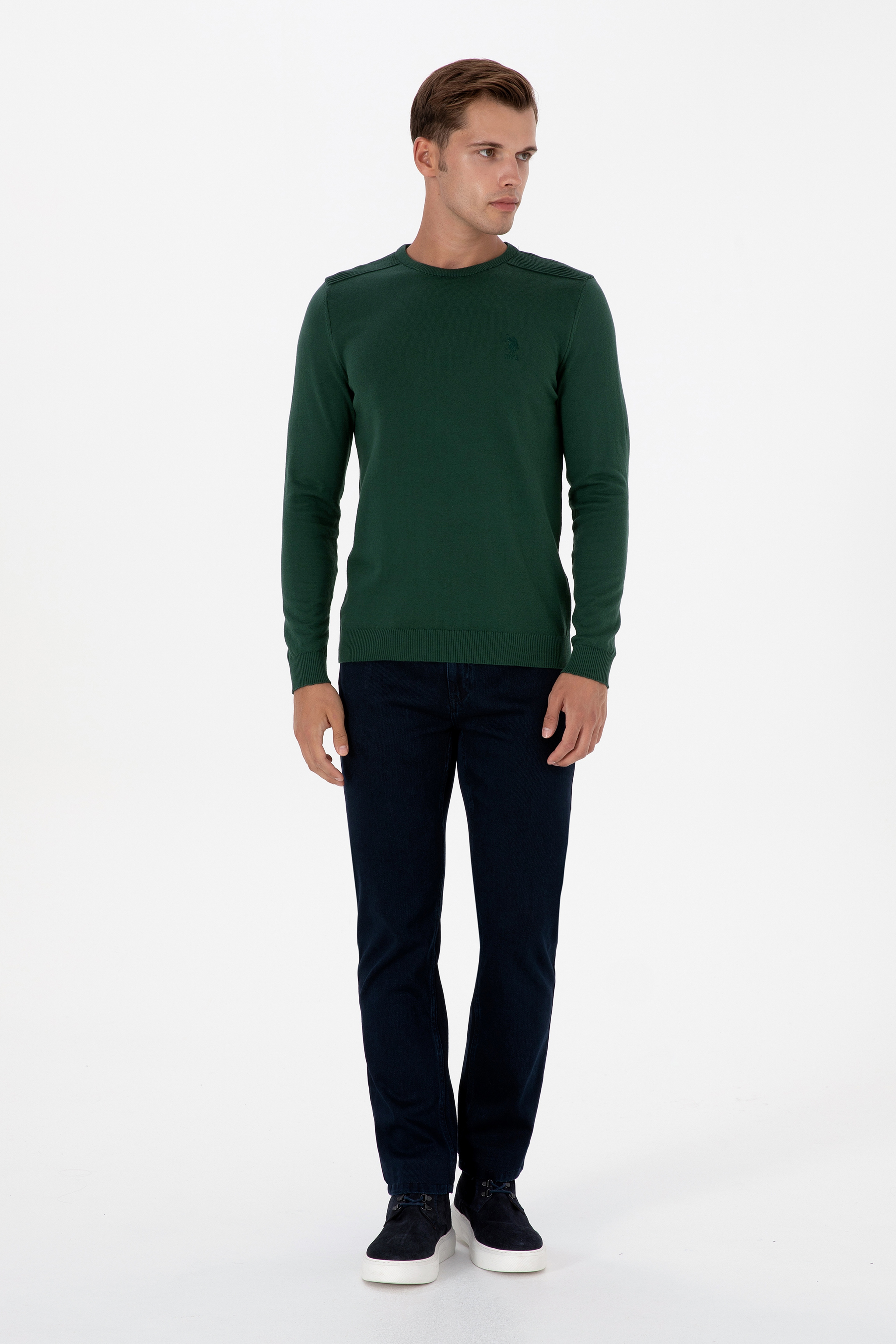 Erkek Lacivert Straight Fit Jean Pantolon