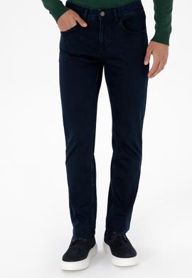 Erkek Lacivert Straight Fit Jean Pantolon - 50307754091