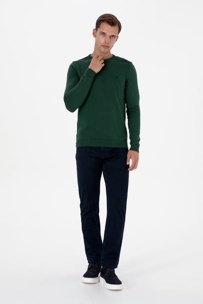 Erkek Lacivert Straight Fit Jean Pantolon