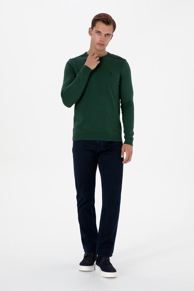 Erkek Lacivert Straight Fit Jean Pantolon