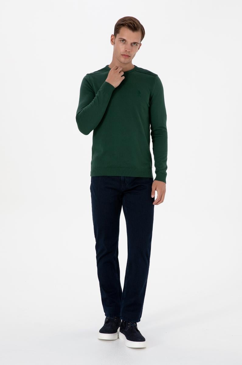 Erkek Lacivert Straight Fit Jean Pantolon