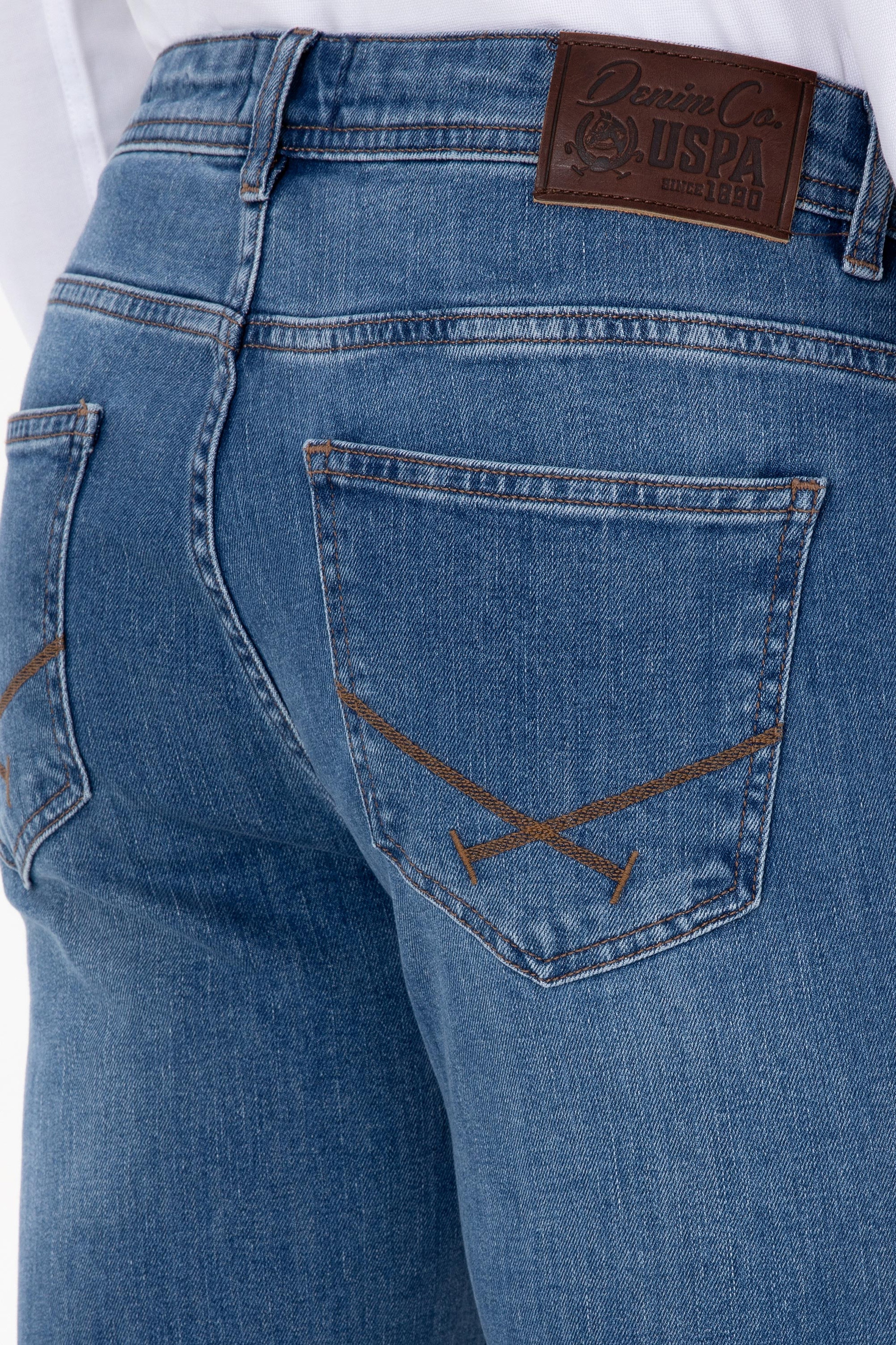 Erkek Mavi Slim Fit Jean Pantolon - Image 6
