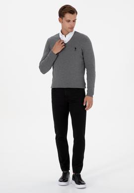 Erkek Gri Melanj Basic Kazak - 50307745026