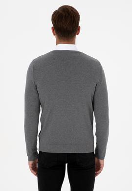 Erkek Gri Melanj Basic Kazak - 50307745026