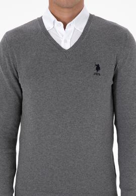 Erkek Gri Melanj Basic Kazak - 50307745026