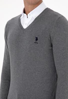 Erkek Gri Melanj Basic Kazak - 50307745026