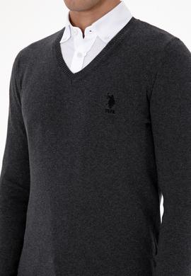 Erkek Antrasit Melanj Basic Kazak - 50307745036