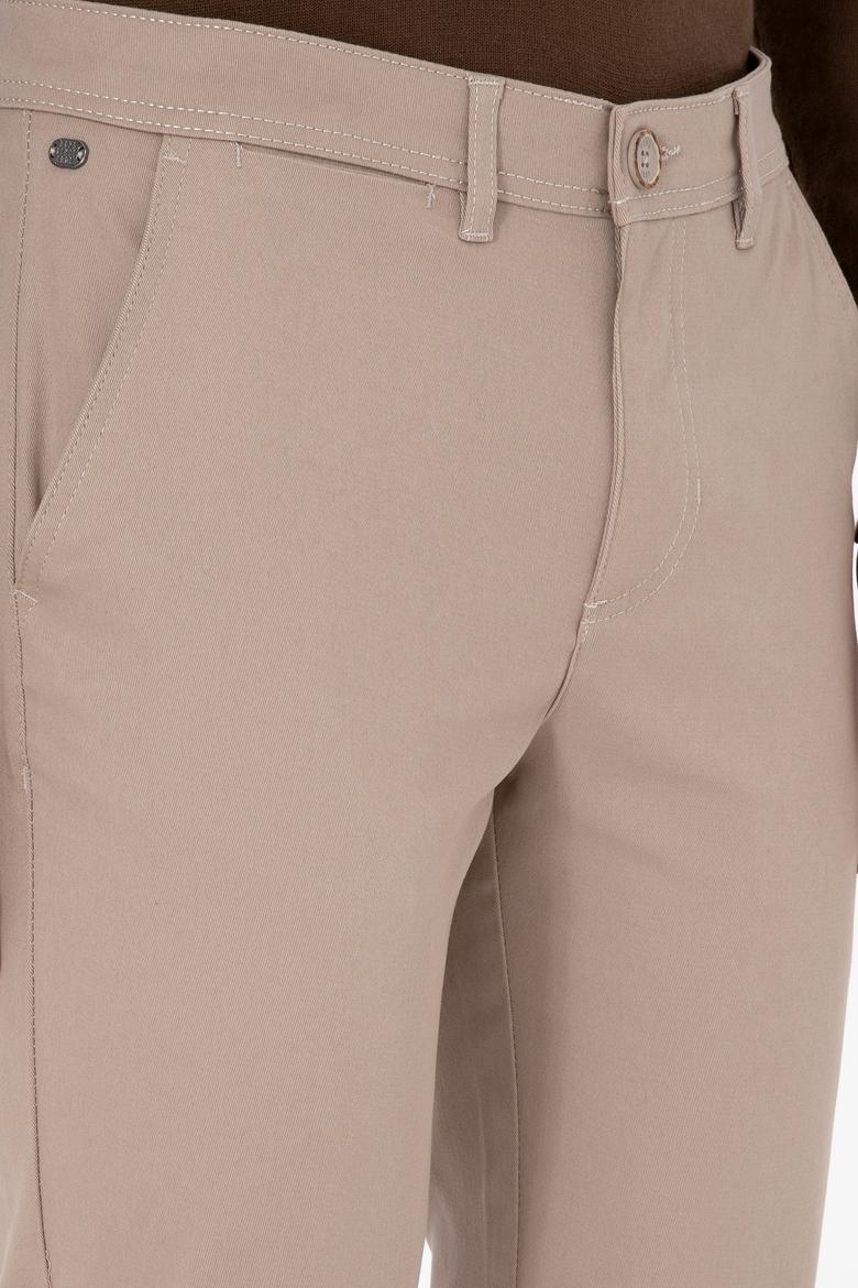 Erkek Koyu Bej Slim Fit Kanvas / Chino Pantolon - 50308762366