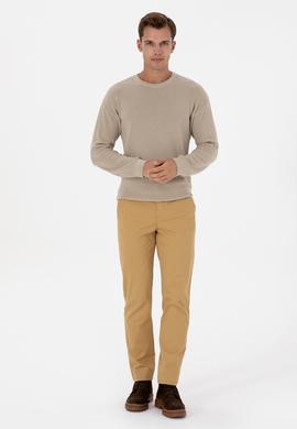 Erkek Hardal Slim Fit Kanvas / Chino Pantolon - 50308762541