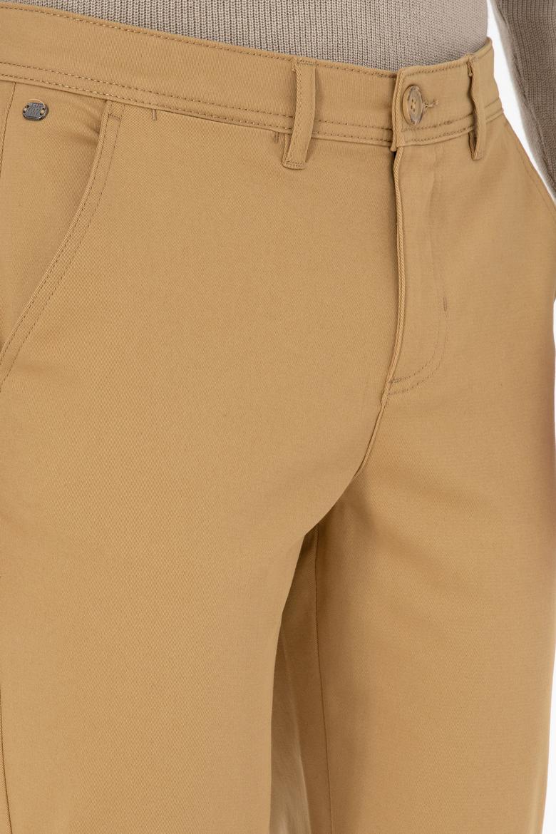Erkek Hardal Slim Fit Kanvas / Chino Pantolon - 50308762541