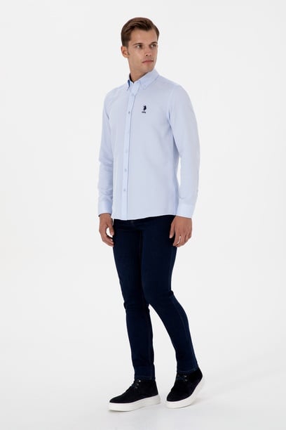 Erkek Koyu Mavi Slim Fit Jean Pantolon