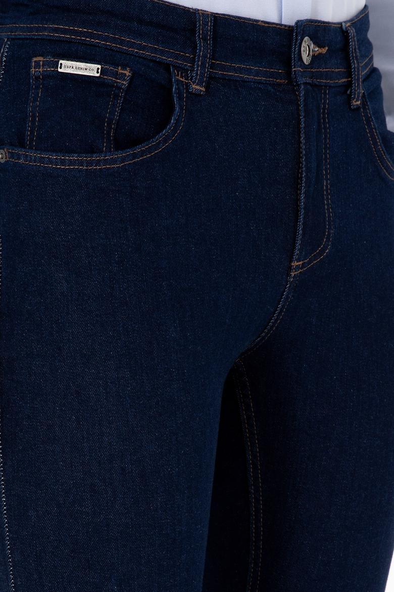 Erkek Koyu Mavi Slim Fit Jean Pantolon - 50310335100