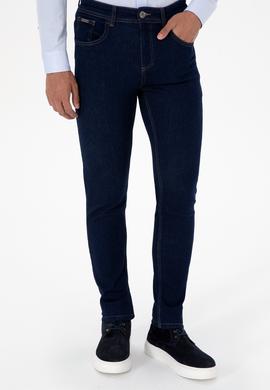 Erkek Koyu Mavi Slim Fit Jean Pantolon - 50310335100