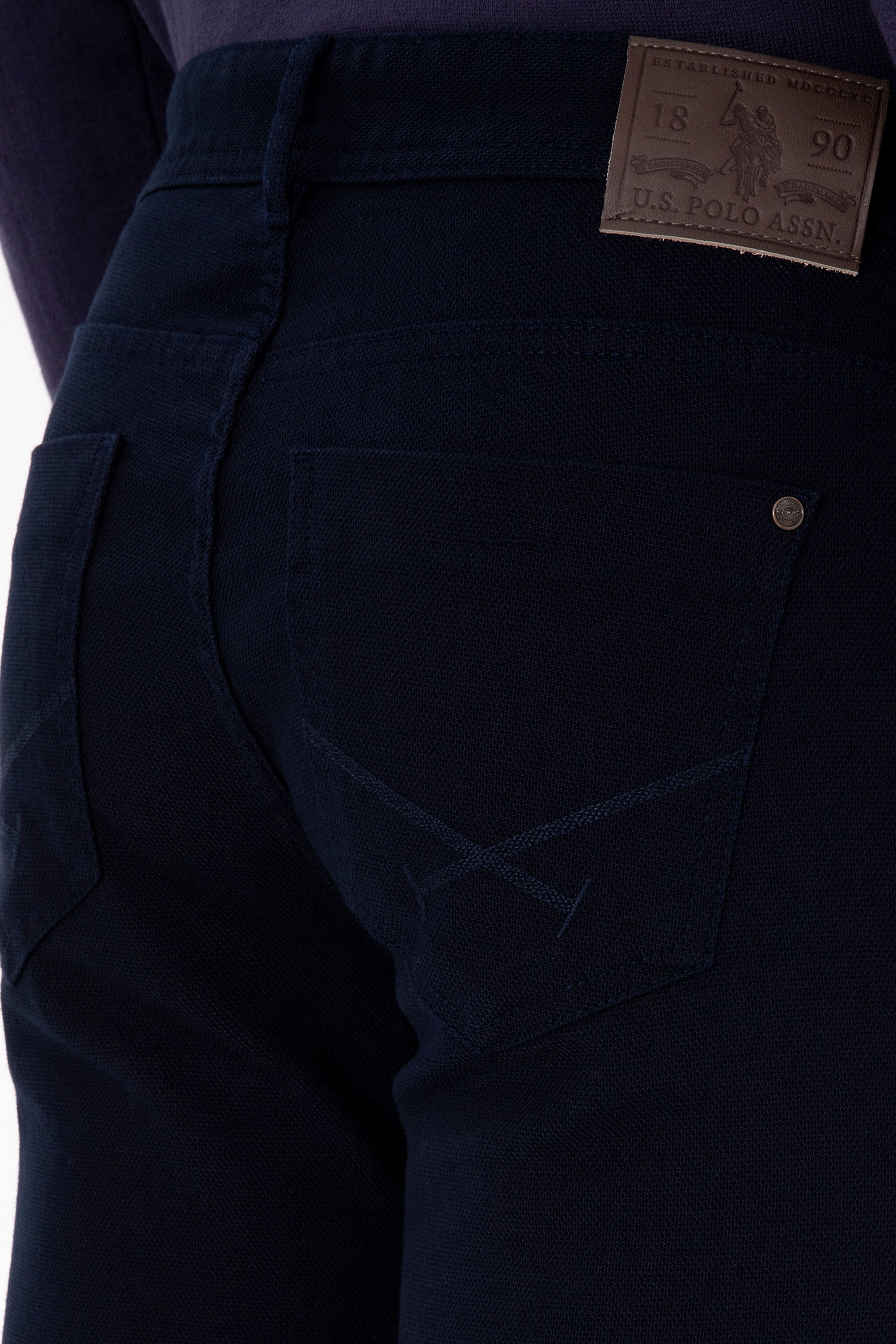 Erkek Slim Fit Lacivert Kanvas / Chino Pantolon