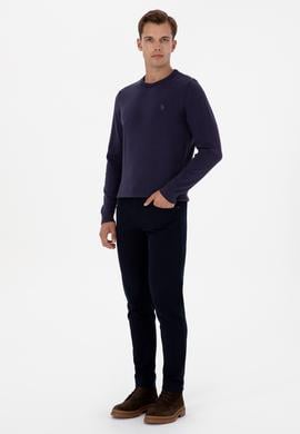 Erkek Lacivert Slim Fit Kanvas / Chino Pantolon - 50310340345